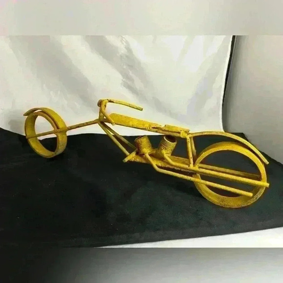 Metal Art destressed  Motorcycle, - Picture 6 of 7